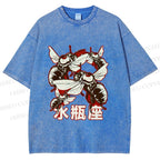 Unisex Aquarius Bugs Printed Washed Tee