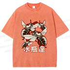 Unisex Aquarius Bugs Printed Washed Tee