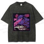 Unisex Rat in Dark Printed Washed Tee