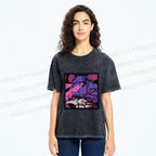 Unisex Rat in Dark Printed Washed Tee