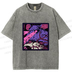 Unisex Rat in Dark Printed Washed Tee