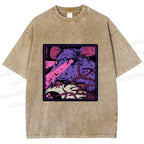 Unisex Rat in Dark Printed Washed Tee