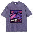 Unisex Rat in Dark Printed Washed Tee