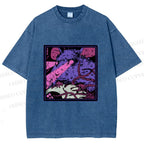 Unisex Rat in Dark Printed Washed Tee