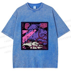 Unisex Rat in Dark Printed Washed Tee