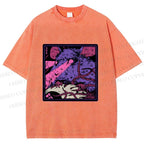 Unisex Rat in Dark Printed Washed Tee