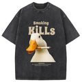 Goose Smoking Funny Meme  Washed T-Shirt