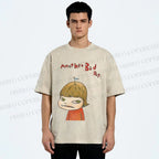 Unisex Yoshitomo Nara Another Bad Day Printed Washed Tee
