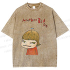 Unisex Yoshitomo Nara Another Bad Day Printed Washed Tee