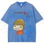 Unisex Yoshitomo Nara Another Bad Day Printed Washed Tee