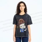 Unisex Yoshitomo Nara What They Want I Don't know Printed Washed Tee