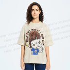 Unisex Yoshitomo Nara What They Want I Don't know Printed Washed Tee