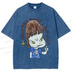Unisex Yoshitomo Nara What They Want I Don't know Printed Washed Tee