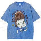 Unisex Yoshitomo Nara What They Want I Don't know Printed Washed Tee