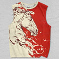 Unisex Horse Printed Tank Top