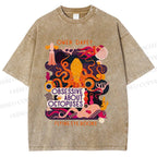Unisex Obsessive About Octopuses Printed Washed Tee