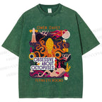 Unisex Obsessive About Octopuses Printed Washed Tee