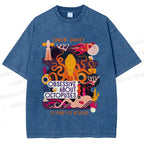 Unisex Obsessive About Octopuses Printed Washed Tee