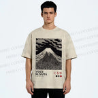 Unisex Yayoi Kusama Mount Fuji Printed Washed Tee