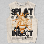 Unisex Splat Insect Printed Tank Top
