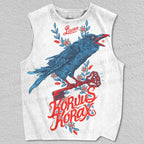Unisex Raven Printed Tank Top