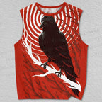 Unisex Three-eyed Raven Printed Tank Top