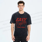 Unisex Tiger Spirit Printed Washed Tee