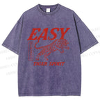 Unisex Tiger Spirit Printed Washed Tee