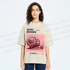 Unisex Yayoi Kusama Polka Dot Snail Printed Washed Tee