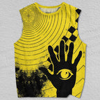 Unisex Art Eyes Hand Printed Tank Top