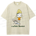 Unisex Yoshitomo Nara Vintage Breaker Printed Washed Tee
