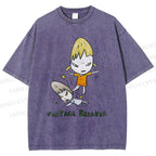 Unisex Yoshitomo Nara Vintage Breaker Printed Washed Tee