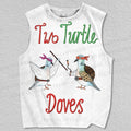 Unisex Two Turtle Doves Printed Tank Top