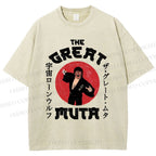 Unisex Keiji Mutoh The Great Muta Printed Washed Tee