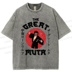 Unisex Keiji Mutoh The Great Muta Printed Washed Tee