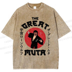 Unisex Keiji Mutoh The Great Muta Printed Washed Tee