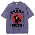 Unisex Keiji Mutoh The Great Muta Printed Washed Tee