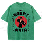 Unisex Keiji Mutoh The Great Muta Printed Washed Tee