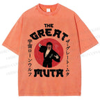 Unisex Keiji Mutoh The Great Muta Printed Washed Tee