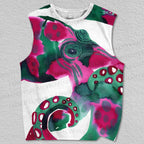 Unisex Octopus Printed Tank Top