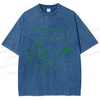 Unisex Lazy Birds Bakery Printed Washed Tee