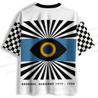 Bauhaus Geometric Eyes Printed Jersey Shirts