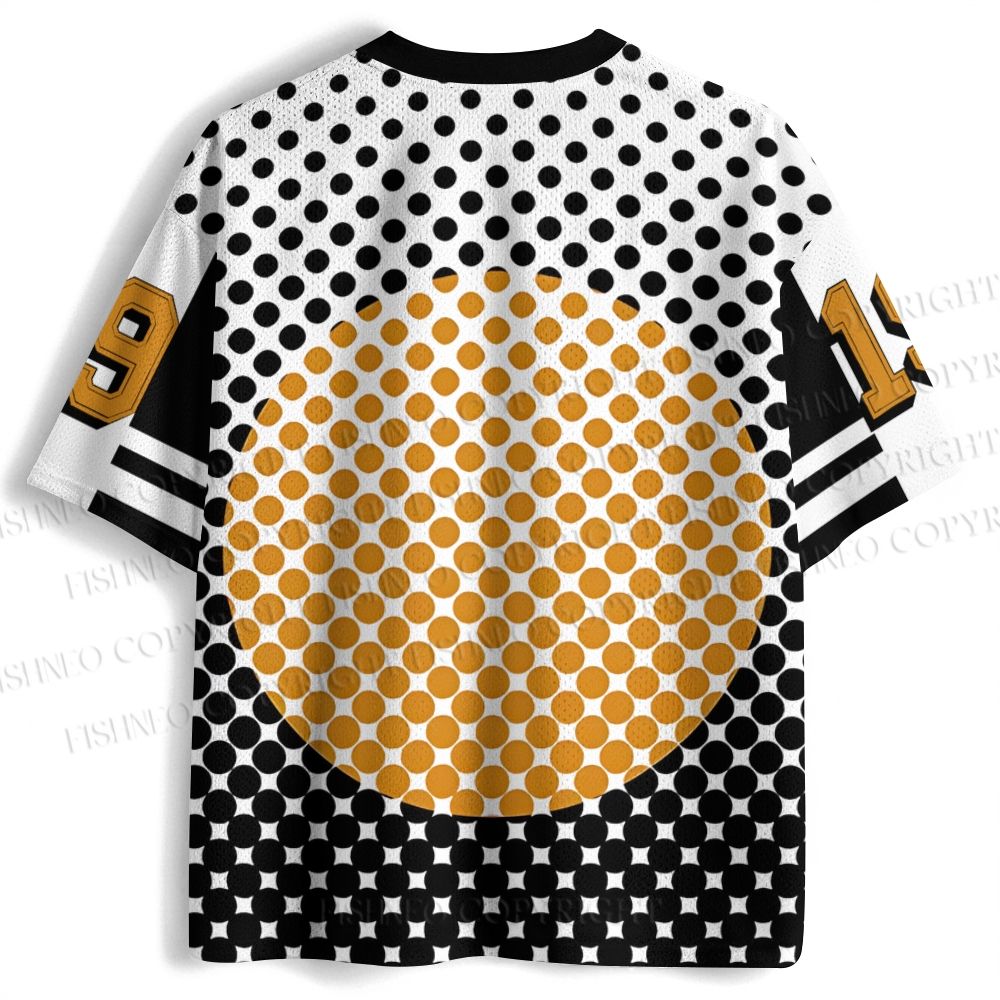 Bauhaus Geometric Circle Printed Jersey Shirts