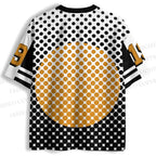 Bauhaus Geometric Circle Printed Jersey Shirts
