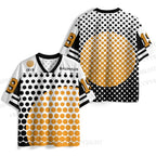 Bauhaus Geometric Circle Printed Jersey Shirts