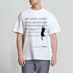 Cat and Musical notation Classic T-Shirt