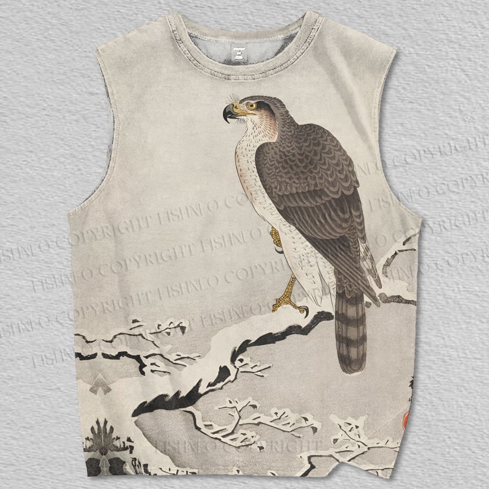Unisex Vintage Eagle Printed Tank Top