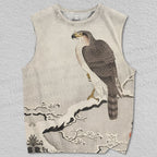 Unisex Vintage Eagle Printed Tank Top