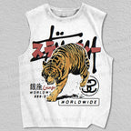 Unisex Ginza Tiger Printed Tank Top