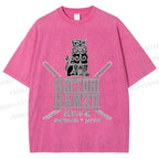 Unisex Hattori Hanzo Printed Washed Tee
